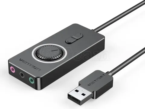 Photo de Carte son Externe Vention avec contrôle de volume 0.15m (Noir)