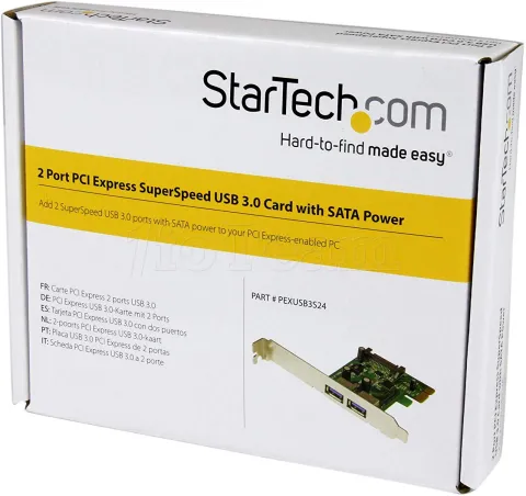 Photo de Carte Startech PCI-Express USB 3.0 - 2 ports