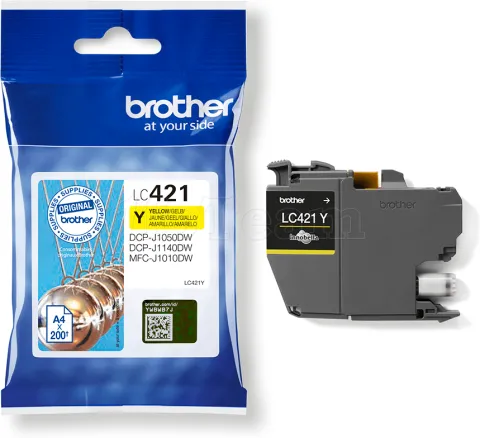 Photo de Cartouche d'encre Brother LC-421 (Jaune)