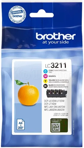 Photo de Cartouche d'encre Brother LC3211 (Jaune)