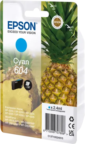 Photo de Cartouche d'encre Epson Ananas 604 (Cyan)