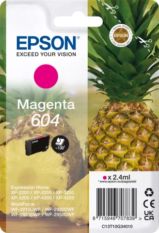 Photo de Cartouche d'encre Epson Ananas 604 (Magenta)