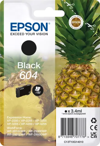 Photo de Cartouche d'encre Epson Ananas 604 (Noir)