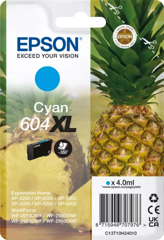 Photo de Cartouche d'encre Epson Ananas 604 XL (Cyan)