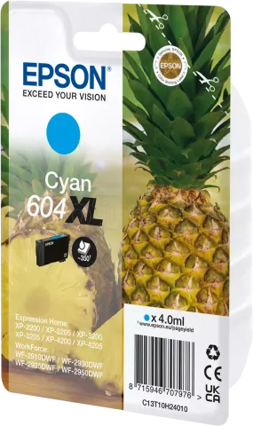 Photo de Cartouche d'encre Epson Ananas 604 XL (Cyan)