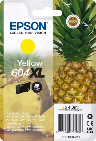 Photo de Cartouche d'encre Epson Ananas 604 XL (Jaune)