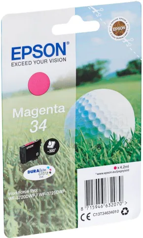 Photo de Cartouche d'encre Epson Balle de Golf 34 (Magenta)