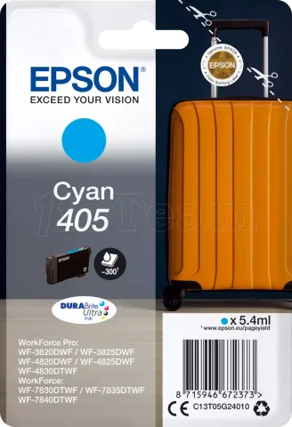 Photo de Cartouche d'encre Epson DuraBrite Ultra Valise 405 (Cyan)