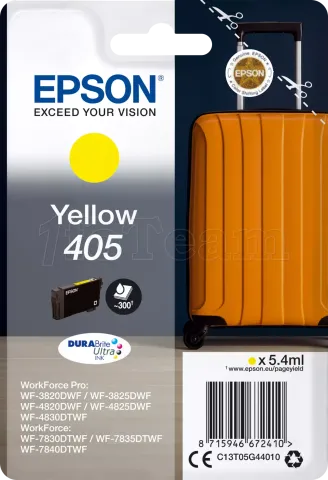 Photo de Cartouche d'encre Epson DuraBrite Ultra Valise 405 (Jaune)