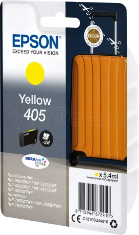 Photo de Cartouche d'encre Epson DuraBrite Ultra Valise 405 (Jaune)