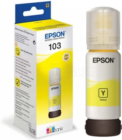 Photo de Cartouche d'encre Epson EcoTank 103 65ml (Jaune)