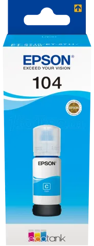 Photo de Cartouche d'encre Epson EcoTank 104 65ml (Cyan)