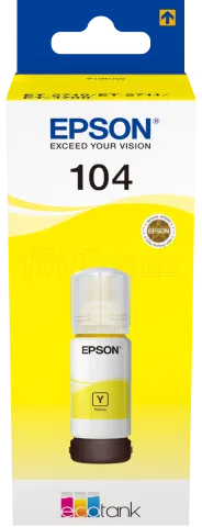 Photo de Cartouche d'encre Epson EcoTank 104 65ml (Jaune)