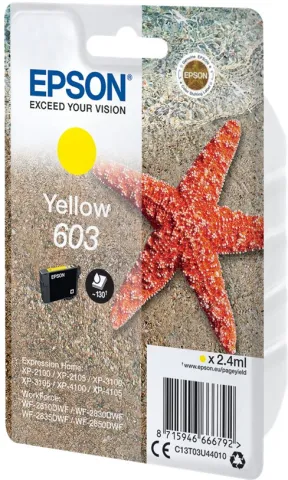 Photo de Cartouche d'encre Epson Etoile de mer 603XL (Jaune)