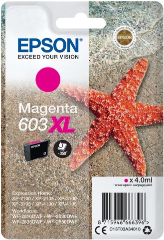 Photo de Cartouche d'encre Epson Etoile de mer 603XL (Magenta)
