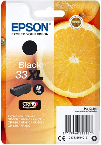 Photo de Cartouche d'encre Epson Orange T33 XL (Noir)