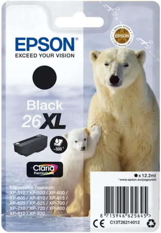 Photo de Cartouche d'encre Epson Ours Polaire 26XL (Noir)