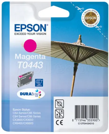 Photo de Cartouche d'encre Epson Parasol T0443 (Magenta)