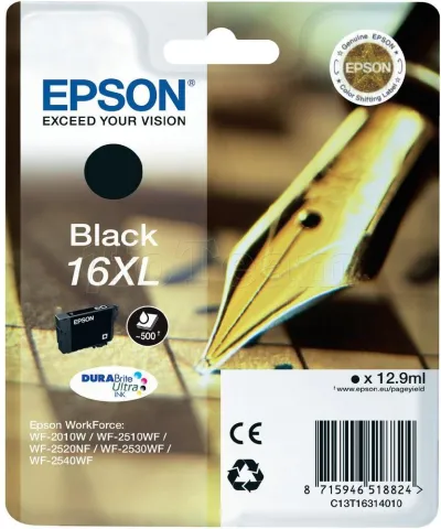 Photo de Cartouche d'encre Epson Stylo a plume 16 XL (Noir)