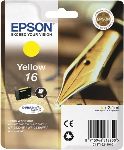 Photo de Cartouche d'encre Epson Stylo Plume 16 (Jaune)