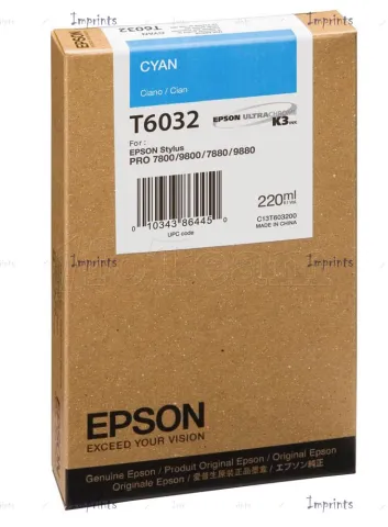 Photo de Cartouche d'encre Epson T603200 (Cyan)