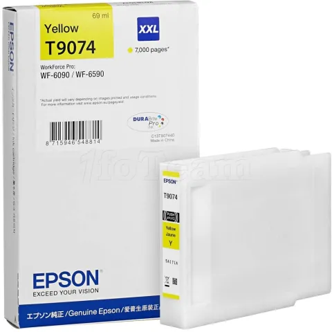 Photo de Cartouche d'encre Epson T9074 XXL (Jaune)