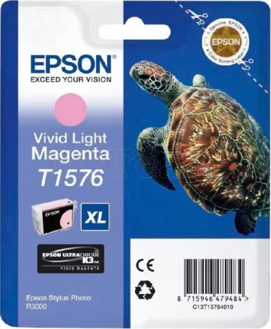 Photo de Cartouche d'encre Epson Tortue T1576 XL (Magenta clair)