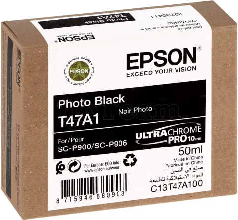 Photo de Cartouche d'encre Epson UltraChrome Pro 10 T47A8 (Noir Mat)