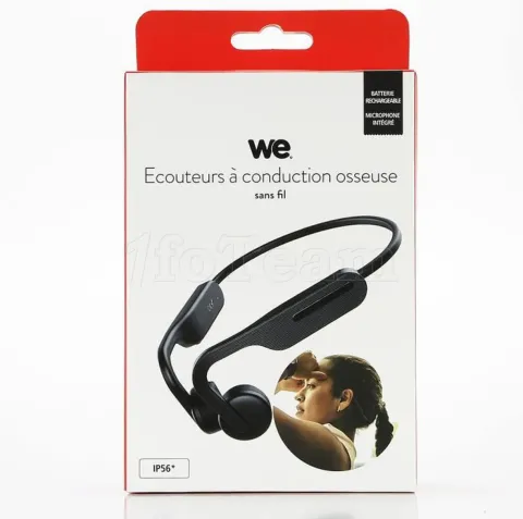 Photo de Casque Ecouteurs sans fil Bluetooth à conduction osseuse WE (Noir)