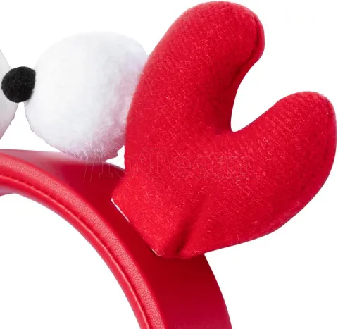 Photo de Casque filaire Animaticks - Chrissy Crab avec oreilles magnétiques amovibles (Rouge)