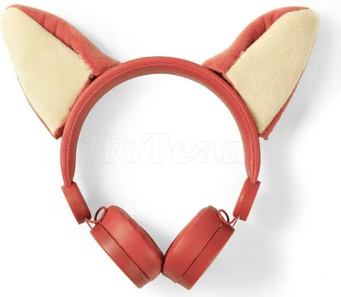 Photo de Casque filaire Animaticks - Franky Fox avec oreilles magnétiques amovibles (Marron)