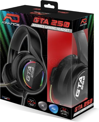 Photo de Casque Gamer filaire Advance GTA 250 RGB (Noir)