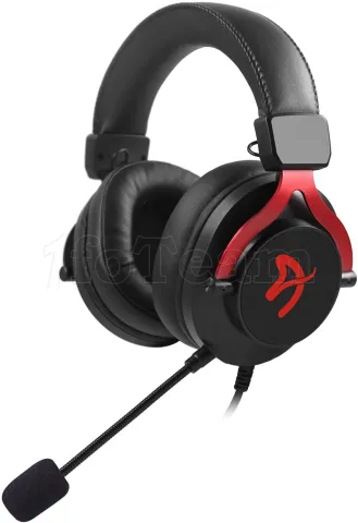 Photo de Casque Gamer filaire Arozzi Aria (Noir/Rouge)