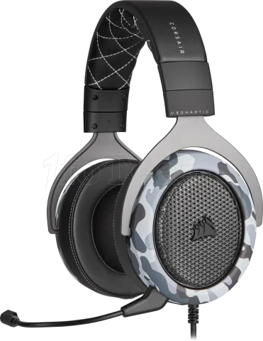 Photo de Casque Gamer filaire Corsair HS60 Haptic (Noir/Gris)