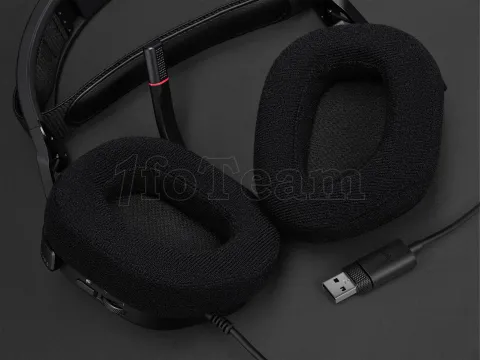 Photo de Casque Gamer filaire Corsair HS80 RGB (Noir)