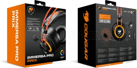 Photo de Casque Gamer filaire Cougar Immersa Pro Prix (Noir)