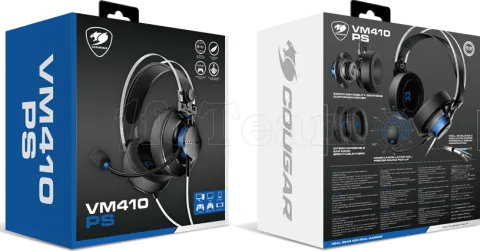 Photo de Casque Gamer filaire Cougar VM410 (Noir/Bleu)