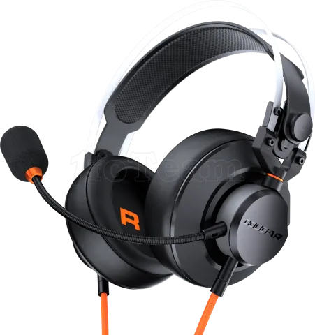 Photo de Casque Gamer filaire Cougar VM410 (Noir/Orange)