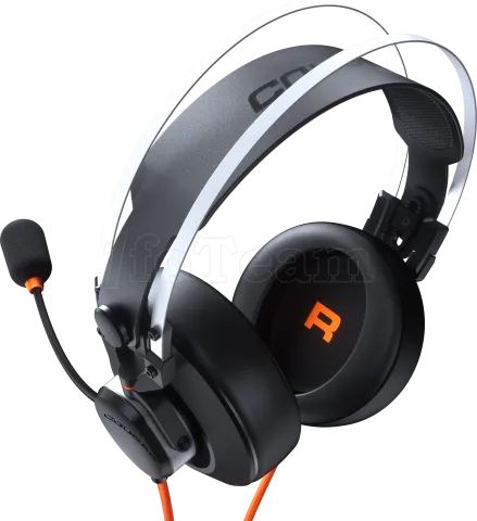 Photo de Casque Gamer filaire Cougar VM410 (Noir/Orange)