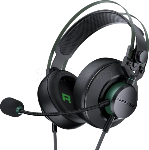 Photo de Casque Gamer filaire Cougar VM410 (Noir/Vert)