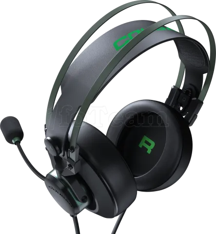 Photo de Casque Gamer filaire Cougar VM410 (Noir/Vert)