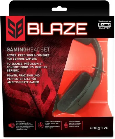 Photo de Casque Gamer filaire Creative Sound Blaster Blaze (Noir)