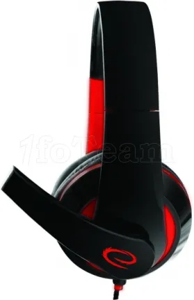 Photo de Casque Gamer filaire Esperanza Condor (Noir/Rouge)
