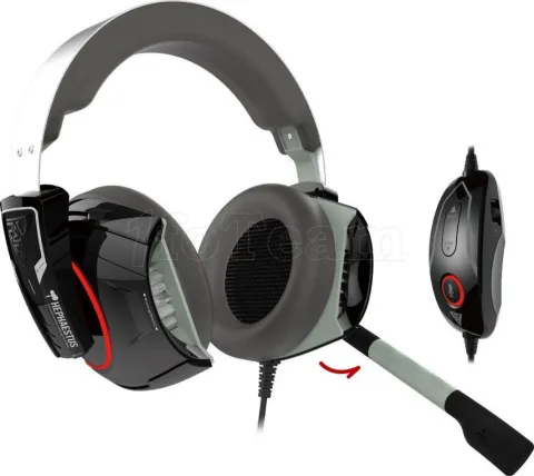 Photo de Casque Gamer filaire Gamdias Hephaestus P1 RGB (Noir)