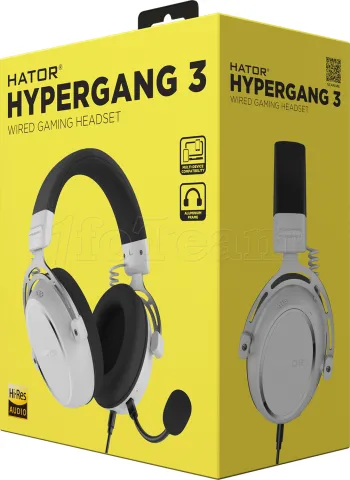 Photo de Casque Gamer filaire Hator Hypergang 3 (Blanc)