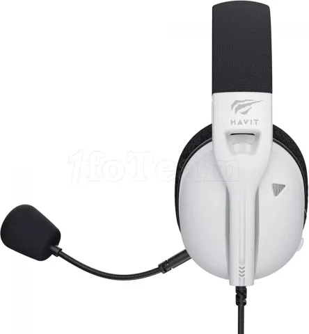 Photo de Casque Gamer filaire Havit Fuxi H5d (Blanc)