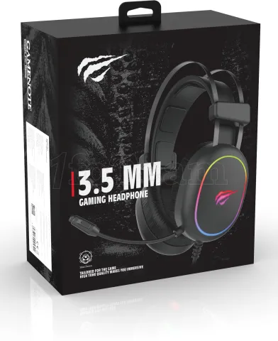 Photo de Casque Gamer filaire Havit H2016D RGB (Noir)