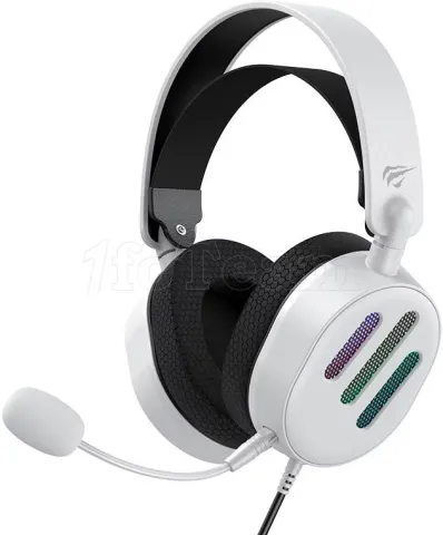 Photo de Casque Gamer filaire Havit H2038U RGB (Blanc)