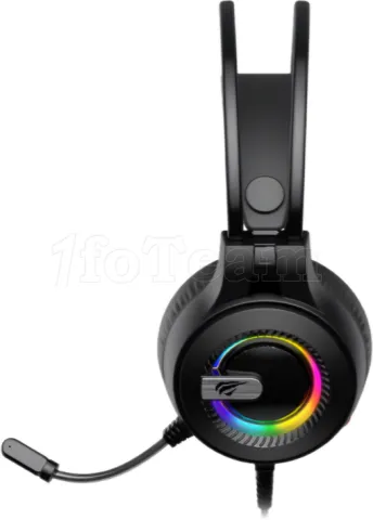 Photo de Casque Gamer filaire Havit H2040d RGB (Noir)