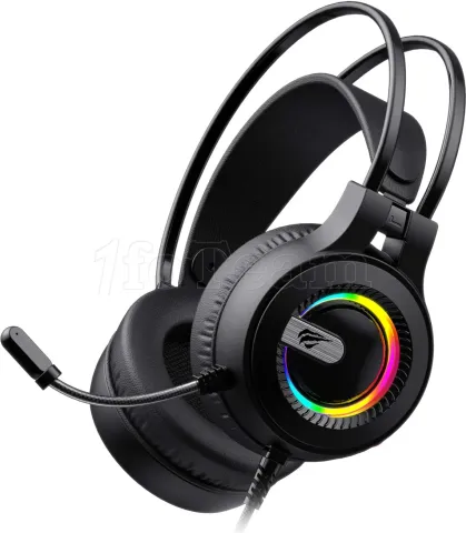 Photo de Casque Gamer filaire Havit H2040d RGB (Noir)